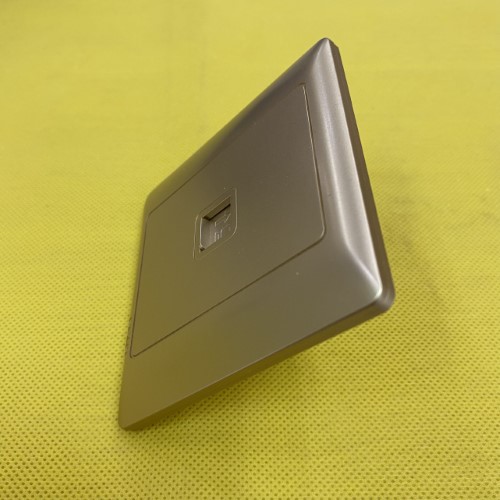 Bộ ổ cắm mạng đơn Cat 6 màu vàng